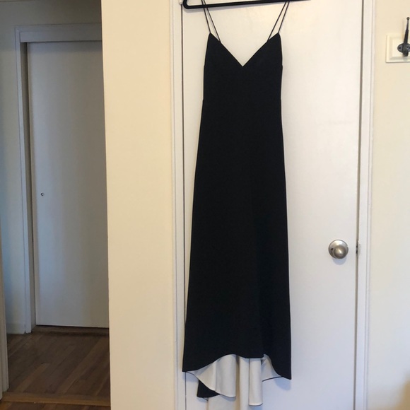 Jill Stuart Two Ply Cami Tie Back Hi Low Dress - Picture 4 of 9